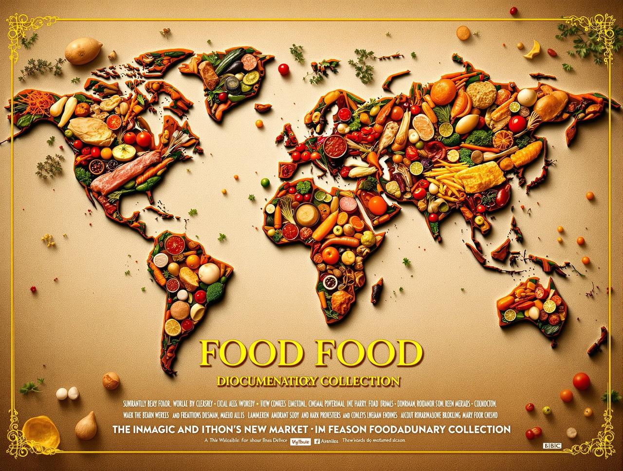 舌尖上的世界 - 影视专题封面，包含 52 部影片